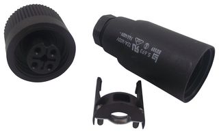 BINDER 99-4222-00-04 Circular Connector, Miniature Circular Connector, 693 Series, Cable Mount Receptacle, 4 Contacts