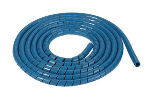 HELLERMANNTYTON 161-46100 SBPEMC4-PE/SS-BU Spiral Wrap, Zero Halogen, Polyethylene, Blue, 98.425 ft, 30 m