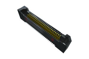 SAMTEC QRF8-026-01-L-RA-GP-TR Mezzanine Connector, Receptacle, 0.8 mm, 2 Rows, 52 Contacts, Surface Mount Right Angle