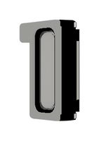 PUI AUDIO AS01208MS-SC12-WP-R Speaker, 20kHz to 800Hz, 8 ohm, 87.5dB, 500mW, Oval with Rectangular Frame, Panel Mount