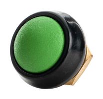 ITW SWITCHES 59-113 Industrial Pushbutton Switch, 59 Series, 13.6 mm, SPST-NO-DB, Momentary, Round, Green
