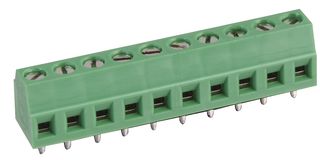 MULTICOMP PRO MC000024 Wire-To-Board Terminal Block, 3.81 mm, 10 Ways, 26 AWG, 16 AWG, Screw
